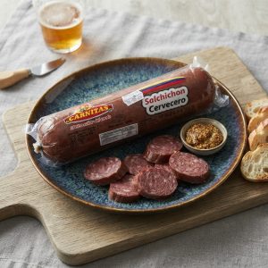 Salchichón cervecero colombiano