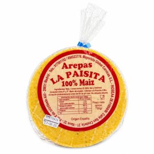 Arepa Amarilla La Paisita 6 uds. (x30 paquetes)